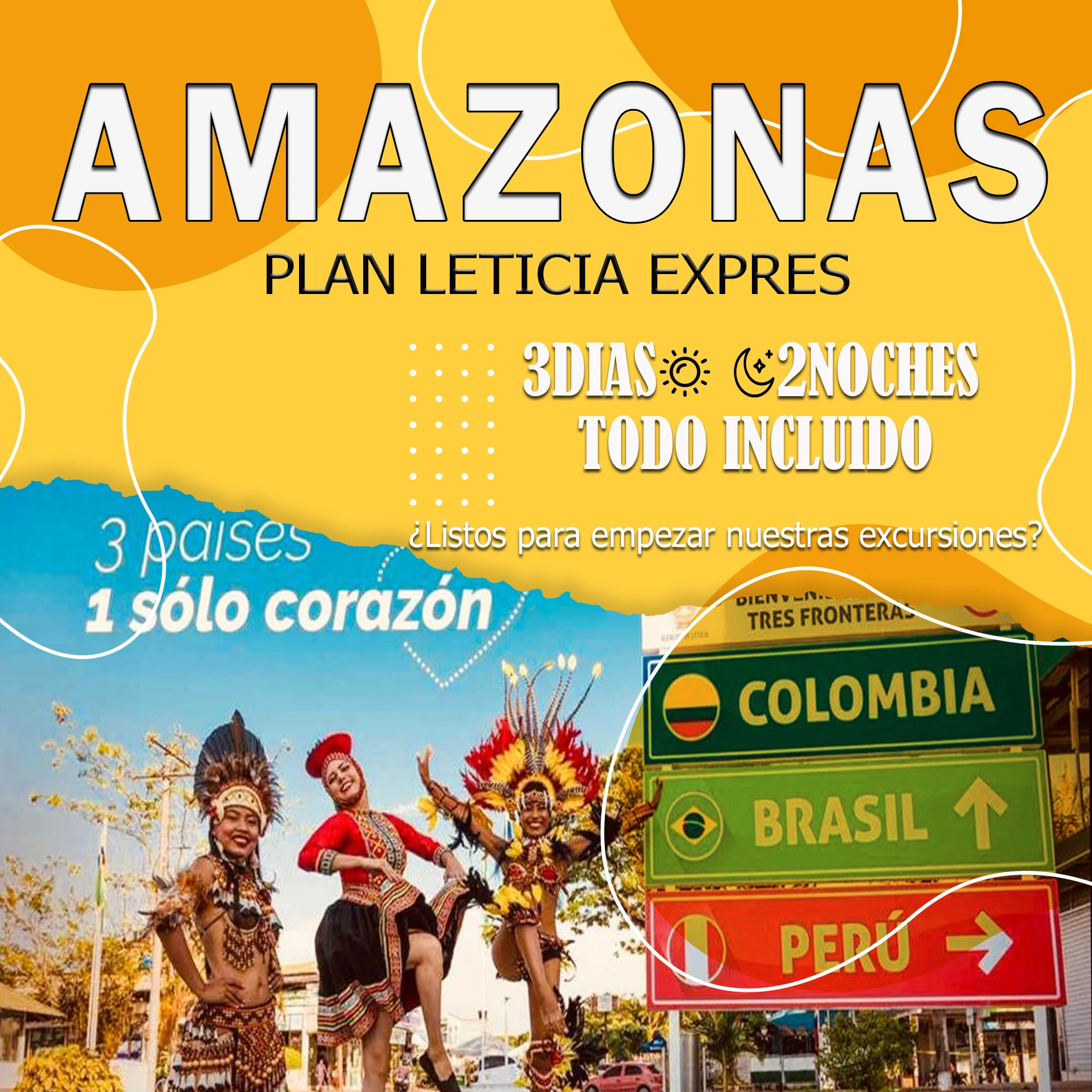 PLANES AMAZONAS:  LETICIA EXPRES 3 DIAS / 2 NOCHES TODO INCLUIDO