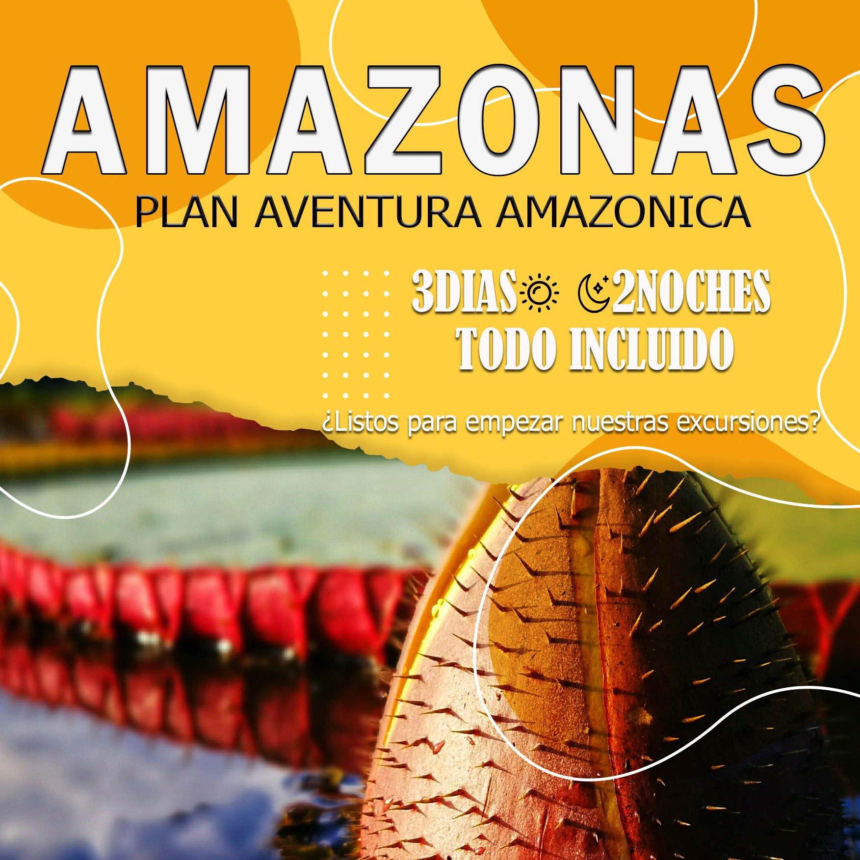 PLANES AMAZONAS: AVENTURA AMAZONICA 3 DIAS / 2 NOCHES TODO INCLUIDO