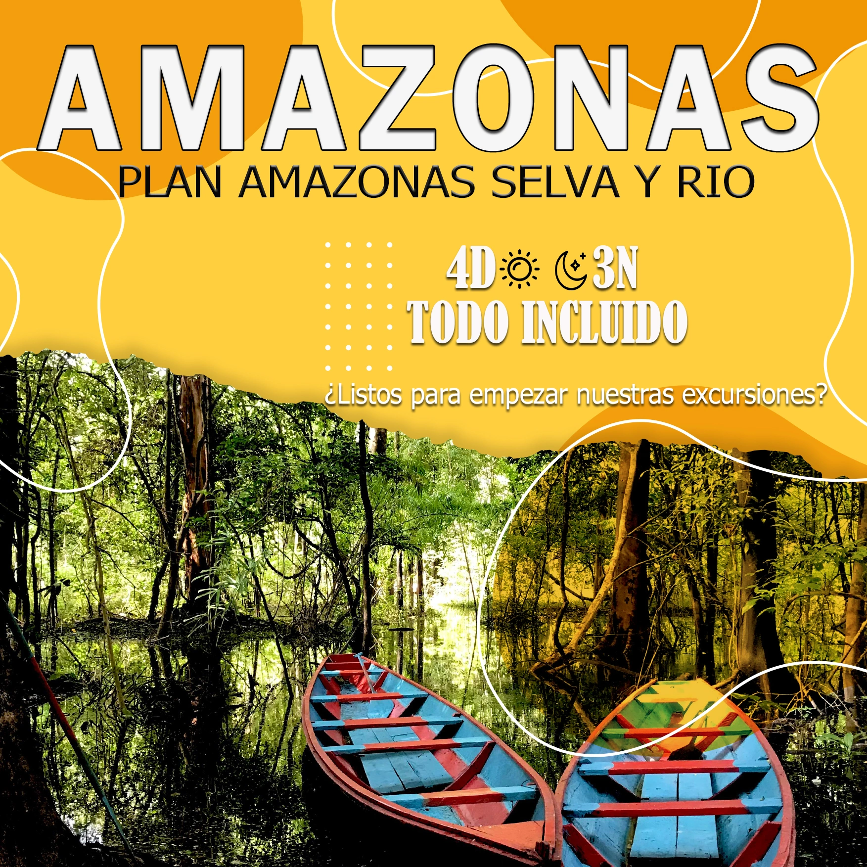 PLANES AMAZONAS: SELVA Y RIO AMAZONAS 4 DIAS / 3 NOCHES TODO INCLUIDO