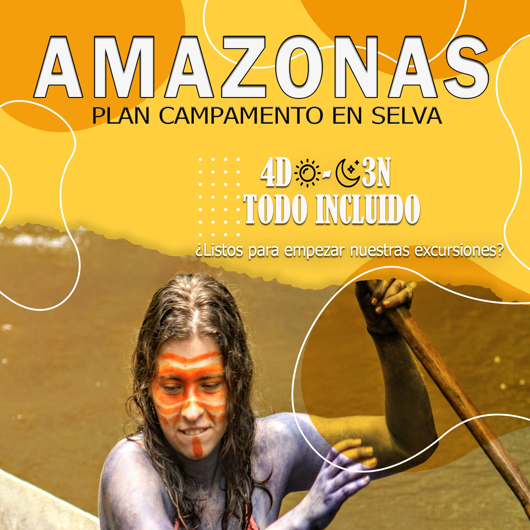 PLANES AMAZONAS: CAMPAMENTO EN SELVA 4 DIAS / 3 NOCHES TODO INCLUIDO